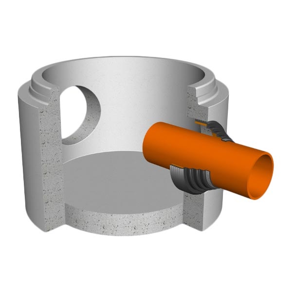 Sistem flexibil de racord cămin sau țeavă multidimensional cu deviație unghiulară mare F-911