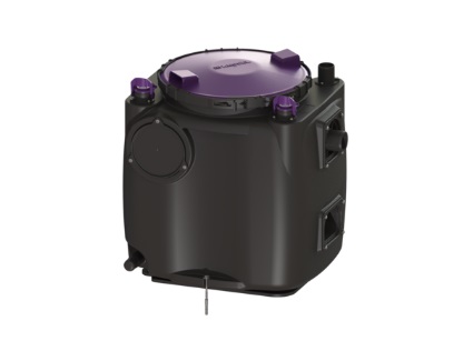 Stație de pompare KESSEL Aqualift S 100 Mono, apă uzată, comandă pompei prin comutator plutitor, cu pompă submersibilă GTF 600, mod de funcționare S1