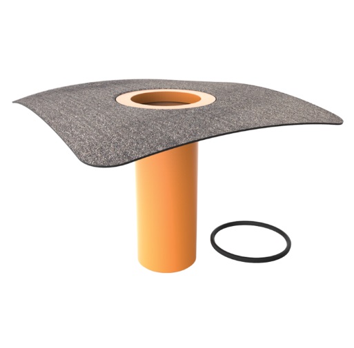 Adaptor/înălțător pentru izolația termică TOPWET cu flanșă din membrană bituminoasă TWN v300 BIT