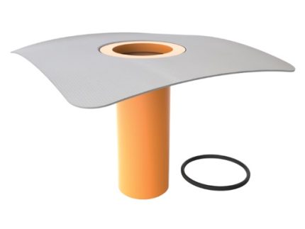 Adaptor/înălțător pentru izolația termică TOPWET cu flanșă din membrană PVC TWN v500 PVC