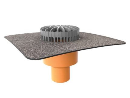 Receptor terasă cu flanșă din membrană bituminoasă DN125