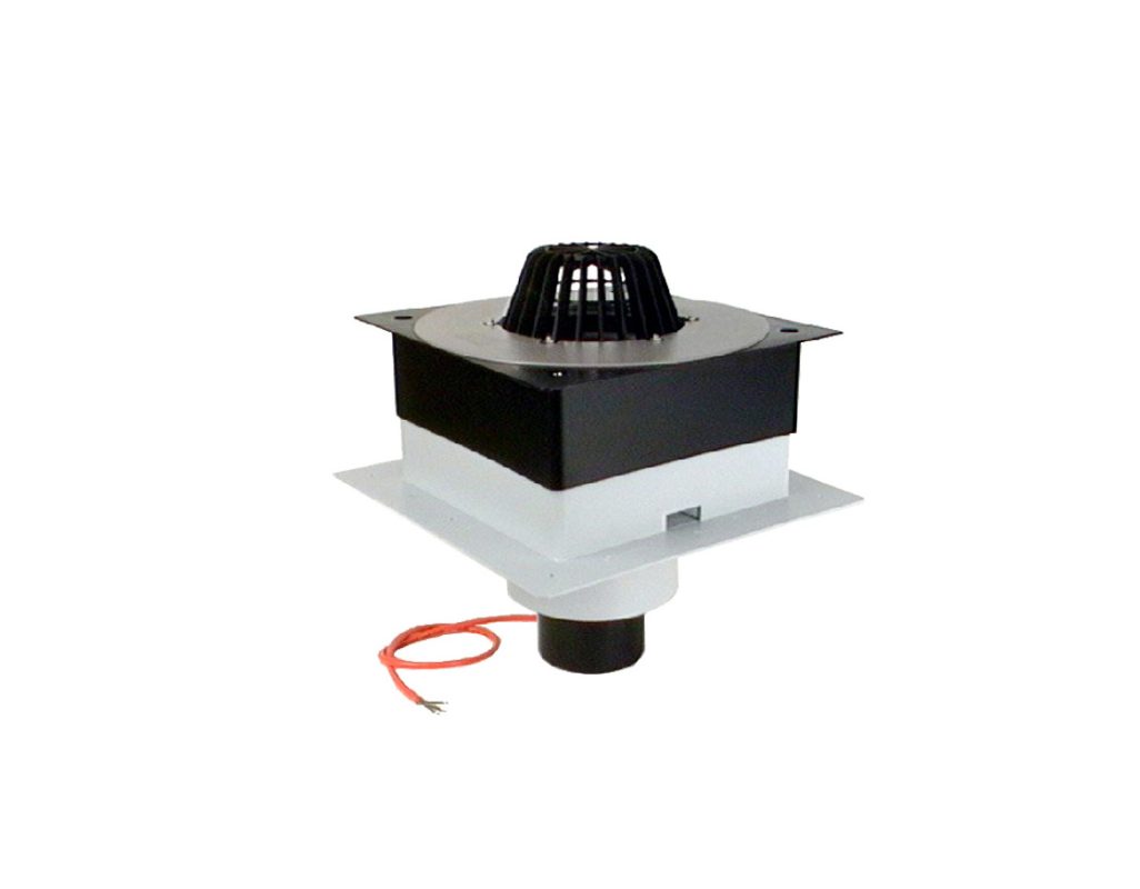 Receptor de acoperiş DrainBox DN110 HL cu guler din PVC, cu încălzire (10-30W/230V)