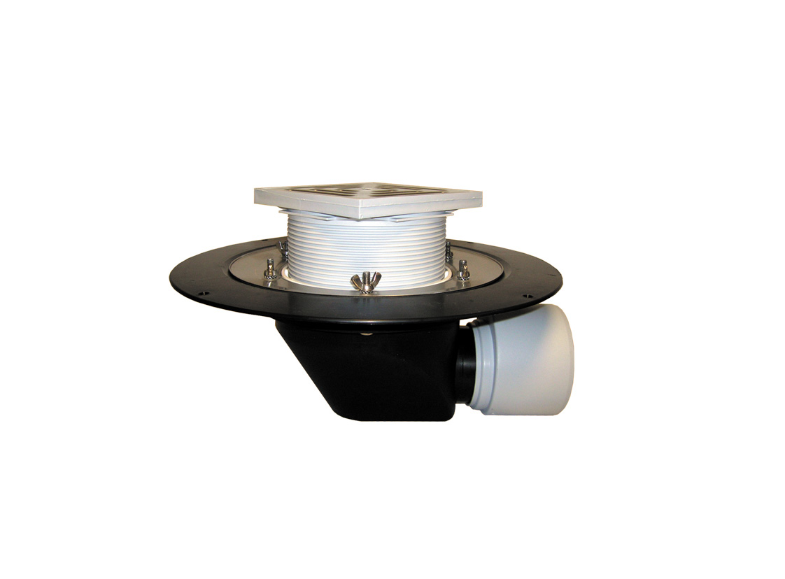 Receptor pentru acoperiş DN75/110 HL cu ieşire orizontală,cu element clemă .Circulabil - 148x148mm/137x137mm