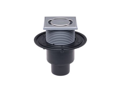 Sifon de pardoseală HL DN50/75/110 cu ieşire verticală 123x123mm/115x115mm