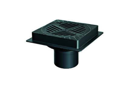 Receptor parcare KESSEL DN 75/110 cu iesire verticala, gratar detasabil cu prindere, System 125 modular