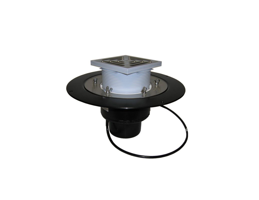 Receptor pentru acoperiş HL DN110 cu element clemă şi încălzire (10-30W/230V). Circulabil - 148x148mm/137x137mm