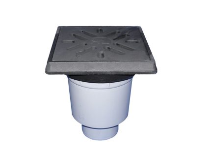 Receptor "Perfekt" HL DN110 cu ieşire verticală, 260x260mm/226x226mm fontă cu obturator de mirosuri cu clapetă anti îngheţ