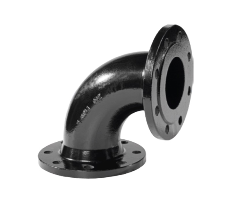 Cot 90° fontă cu flanșe PN 10