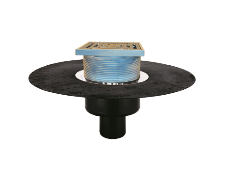 Receptor pentru acoperiş HL DN110 cu manşetă din bitumen. Circulabil - 148x148mm/137x137mm