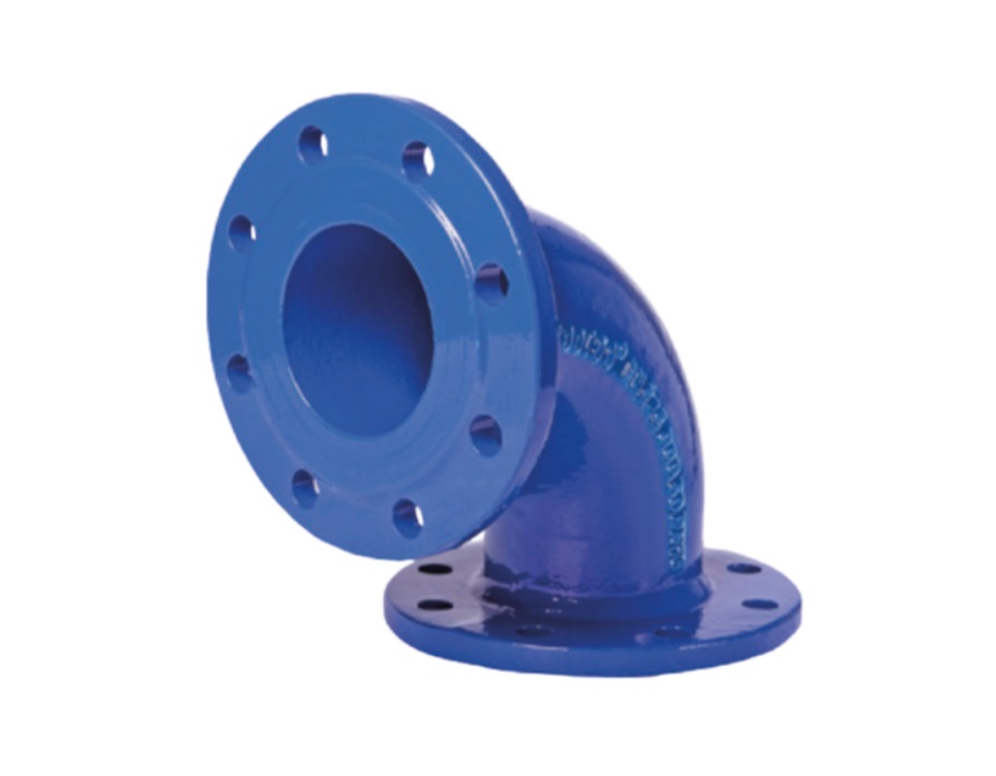 Cot 90° fontă cu flanșe PN 16