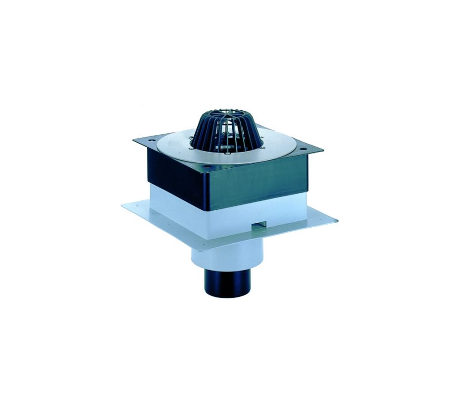 Receptor de acoperiş DrainBox DN110 HL cu guler din PVC