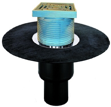 Receptor pt. acoperiş DN110 cu manşetă din bitumen. Circulabil - 148x148mm/137x137mm