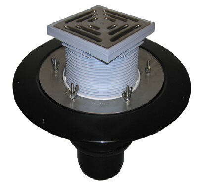 Receptor pt. acoperiş DN110 cu element clemă. Circulabil - 148x148mm/137x137mm