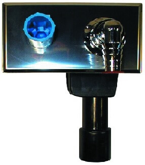 UP-Sifon pentru maşina de spălat DN40/50 cu racord la apă integrată - 180x100mm