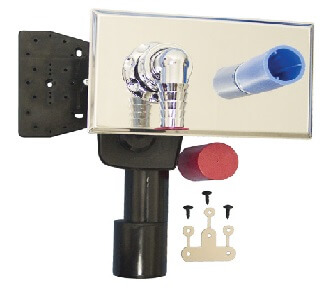 UP-Sifon pentru maşina de spălat DN40/50 cu pregătire pt. gardă de apă integrată - 180x100mm