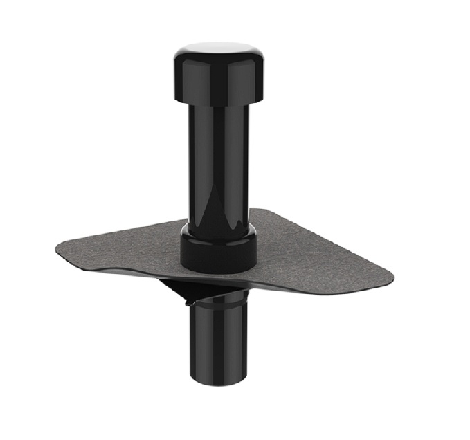 Aerisire de coloană cu secțiune rotundă și flanșă din membrană bituminoasă DN160