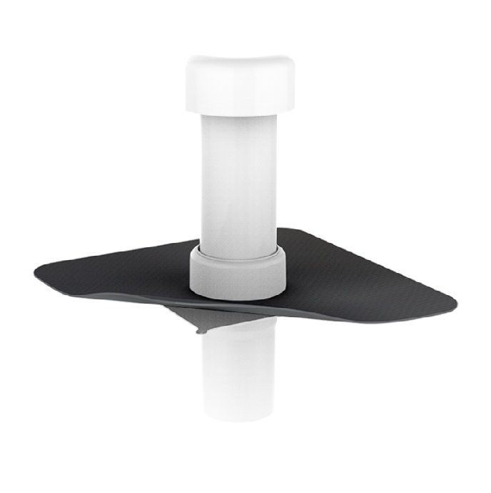 Aerisire de coloană cu secțiune rotundă și flanșă din membrană FPO/TPO DN75