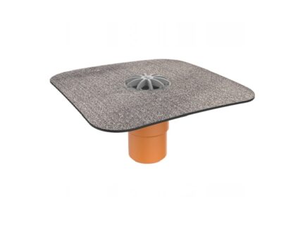 Receptor de balcon cu flanșă din membrană bituminoasă, ieșire verticală DN50