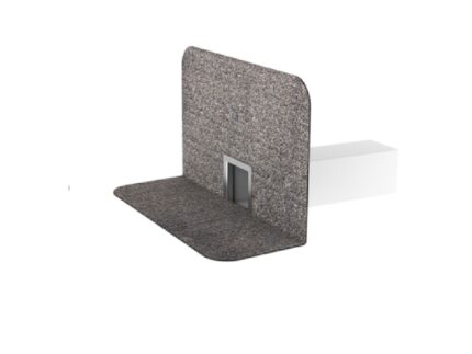 Receptor de colț(gargui) cu secțiune rectangulară, flanșă din membrană bituminoasă 100x300 mm