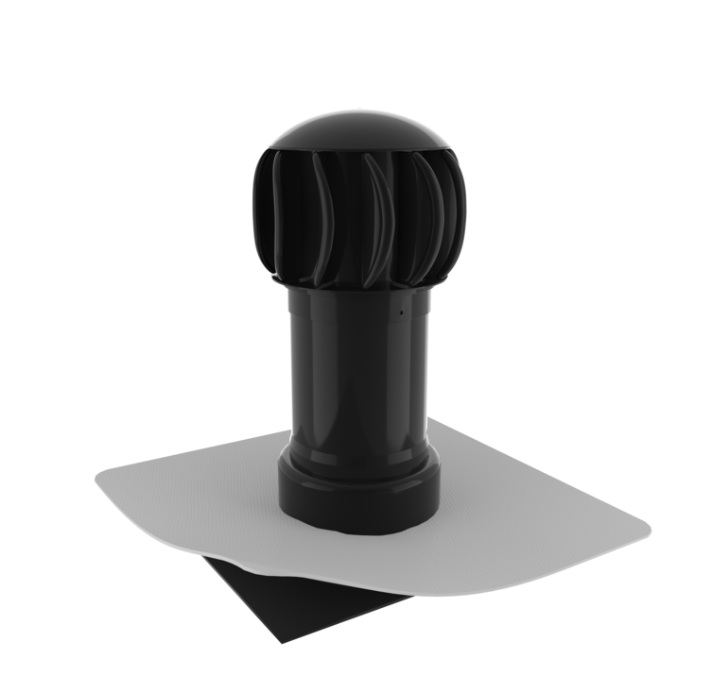 Deflector de acoperis cu turbina TWO TUR 160 PVC