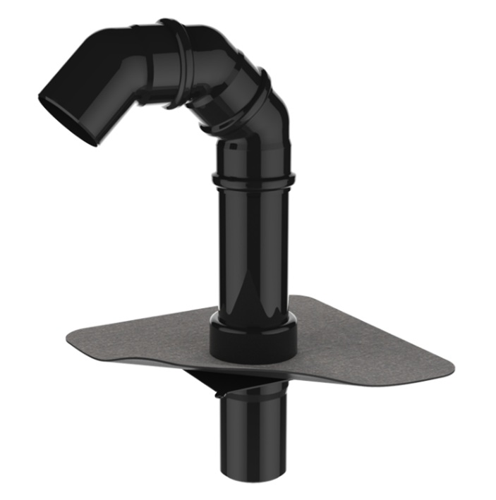 Trecere pentru instalații (pipa) tip "gât de lebădă" membrana bituminoasa DN 125