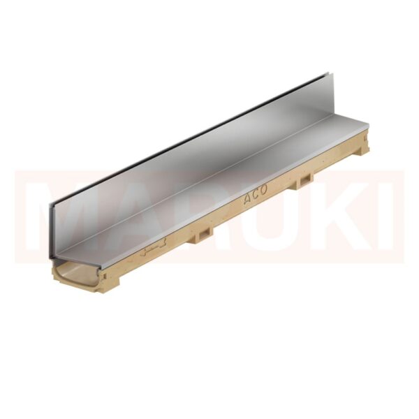 Rigola ACO Self Euroline 60 din beton cu polimeri, gratar tip fanta h=10.5cm, din otel zincat, lungime 100cm