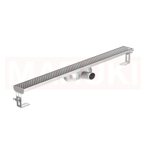 Rigola de dus din inox ACO ShowerDrain C  fara flansa, gratar Square, lungime 585mm, h=69mm