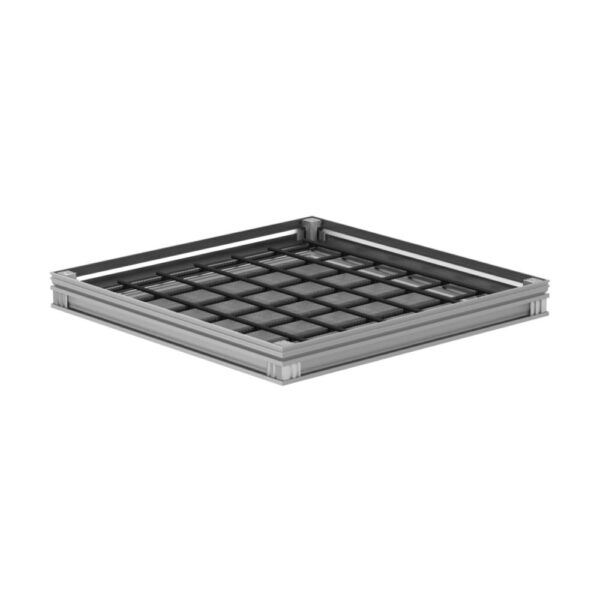 Capac de acces placabil ACO AL UNIFACE Shallow, pentru interior, dimensiune utila 900x900mm, inaltime 50mm