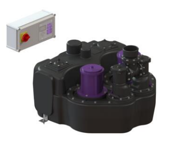 Stație de pompare Aqualift L Pro Duo, Connect, SPF 3000-S3