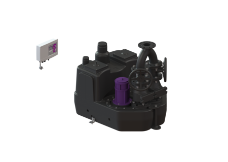 Stație de pompare Aqualift XL 200 L Duo, SPF 1400-S1, 2 clape de izolare