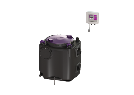 Stație de pompare Aqualift 100 Tronic, GTF600, configurare pe podea, rezervor
