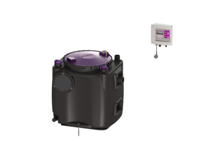 Stație de pompare Aqualift 100 Tronic, GTF1250, configurare pe podea, rezervor