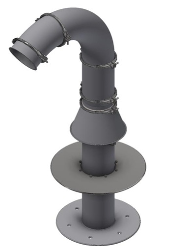 Trecere pentru instalatii otel inoxidabil, cu flansa hidroizolatie, DN100 – 300 mm SHDD(A)/2KF