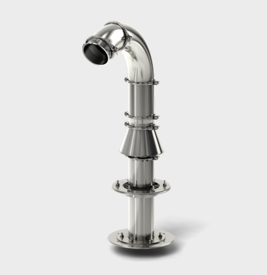 Trecere pentru instalatii otel inoxidabil, cu flansa hidroizolatie, DN100 - 300 mm SHDD(A)/2F+L/W1